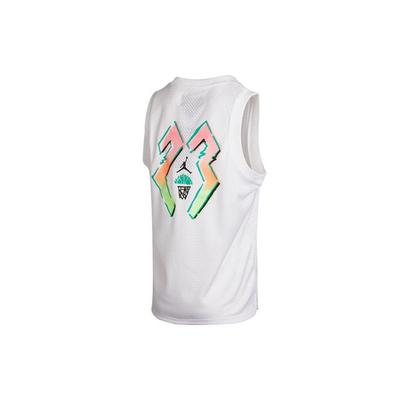 Uformell Pustende Basketball Sport Ermeløs Vest Herre Topper Hvit CZ4860-100