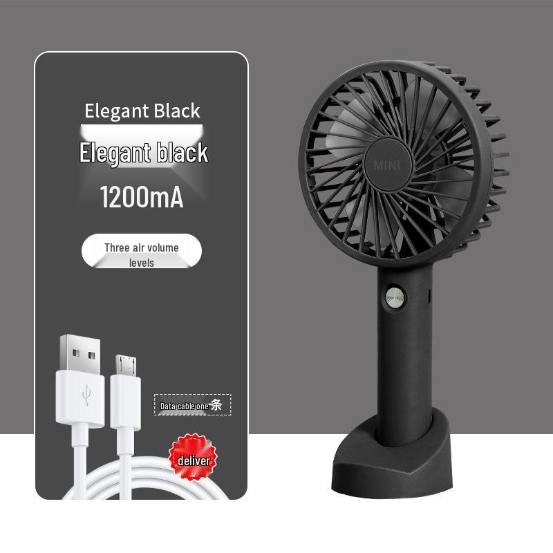 Portable USB Rechargeable Mini Handheld Fan - Compact Electric Fan for Desktop & Summer Cooling