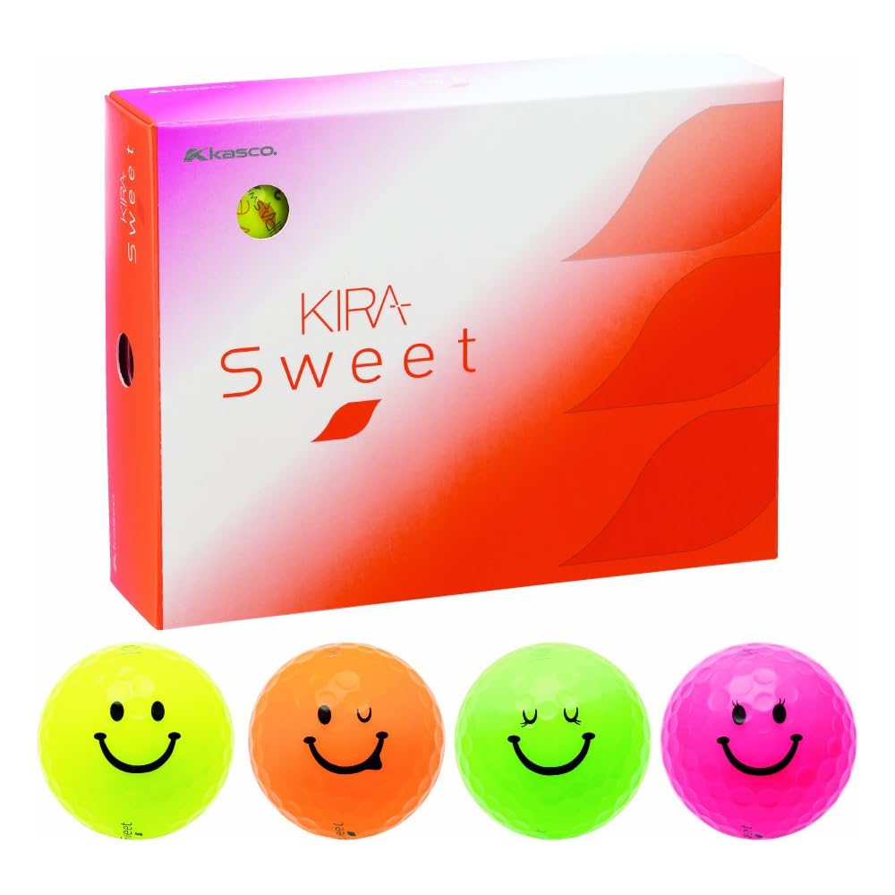 Kasco Kira Sweet Golf Balls 1 Dozen (12 Pieces) 4 Colors