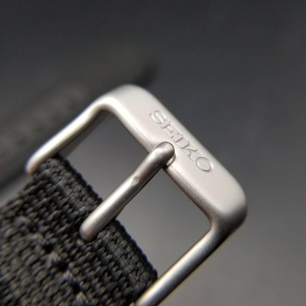 SEIKO 18mm Nylon for Watches Band, Black, SNK809K2/SNK809KD/7S26-02J0 4K13JZ