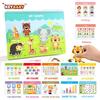 KeyBaby Quiet Book: Children's DIY Sticker Activity for Early Education and Enlightenment