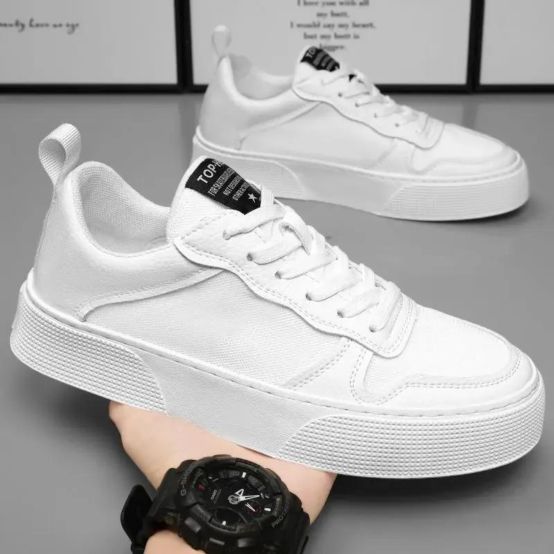 Casual Board Shoe Trends 2024 Vulcanize Shoes for Men Lightweight Leisure Trend Designer Luxury Adults Common Work Sneakers Man
