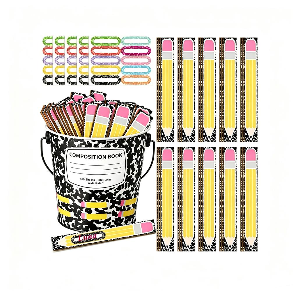 121 Pencil Shape Sticks with Storage Cup for Home and