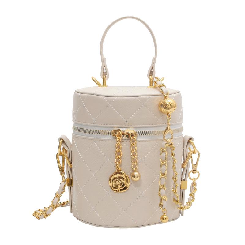 

2025 новая модная нишевая текстура уникальная маленькая сумка-мессенджер на цепочке в стиле маленького аромата, портативная сумка-ведро