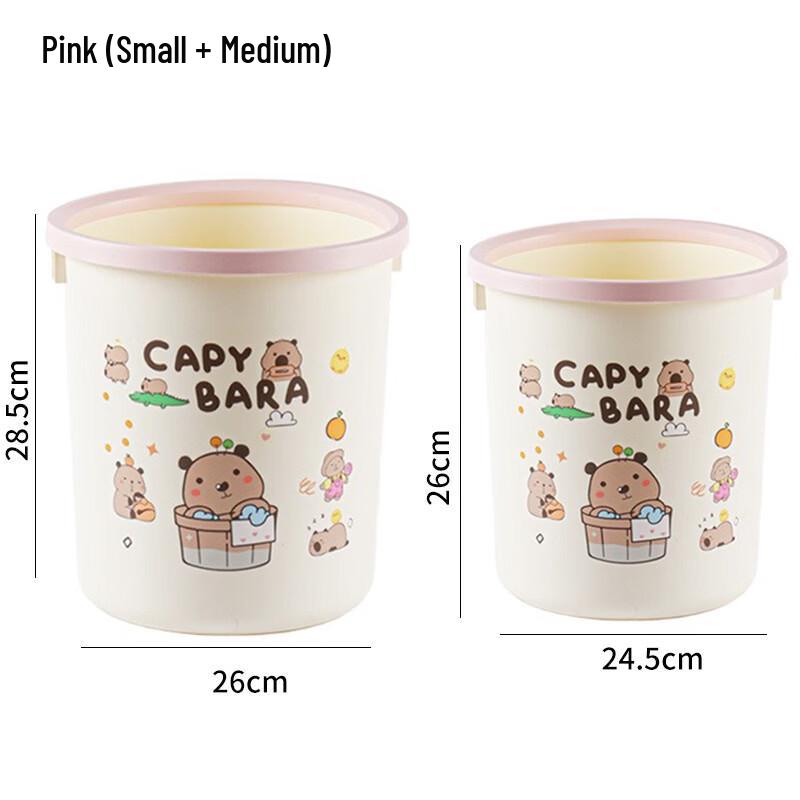 Boyiduo Capybara Household Trash Bin Set