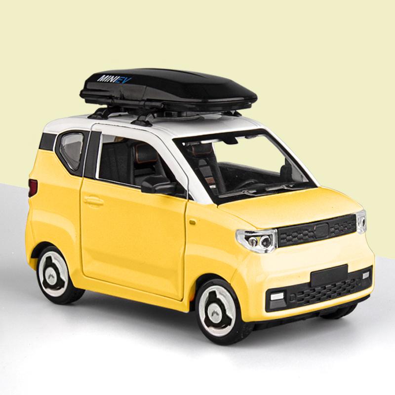 1:24 autíček WuLing MINI EV litý kovový model auta ze slitiny pro model autíčko autíčko v miniaturní měřítku dárek k narozeninám