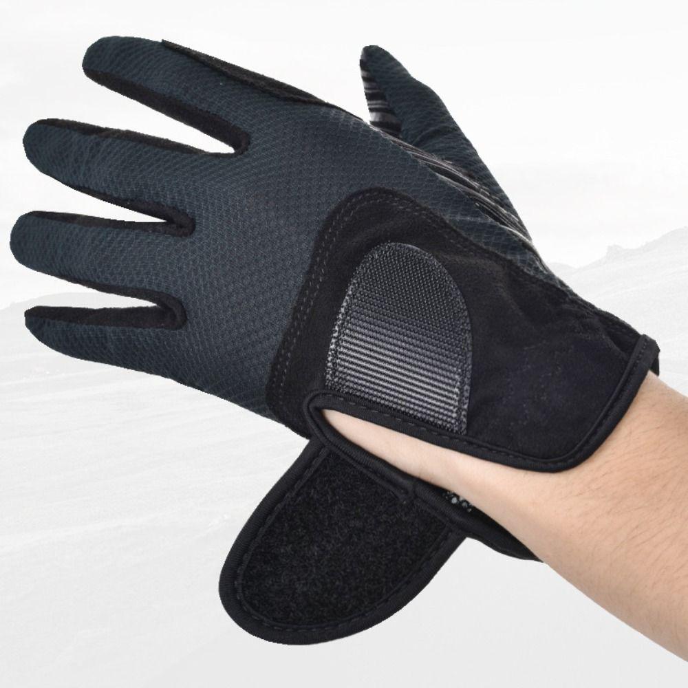 Suede Horse Riding Gloves Wear Resistant Sports Riding Gloves  Equestrian Equipment