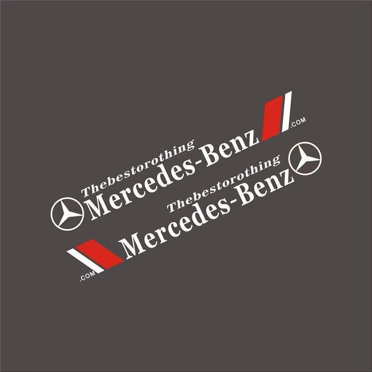 Car Body Decor Decals Car Door Side Stripes Stickers For Mercedes Benz C180 C200 C260 C300 W108 W124 W126 W140 W168 W169 W176 LMNOP1