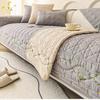 Washable Cotton Embroidered Sofa Cushion Slipcover, Modern Non-Slip Couch Cover Protector
