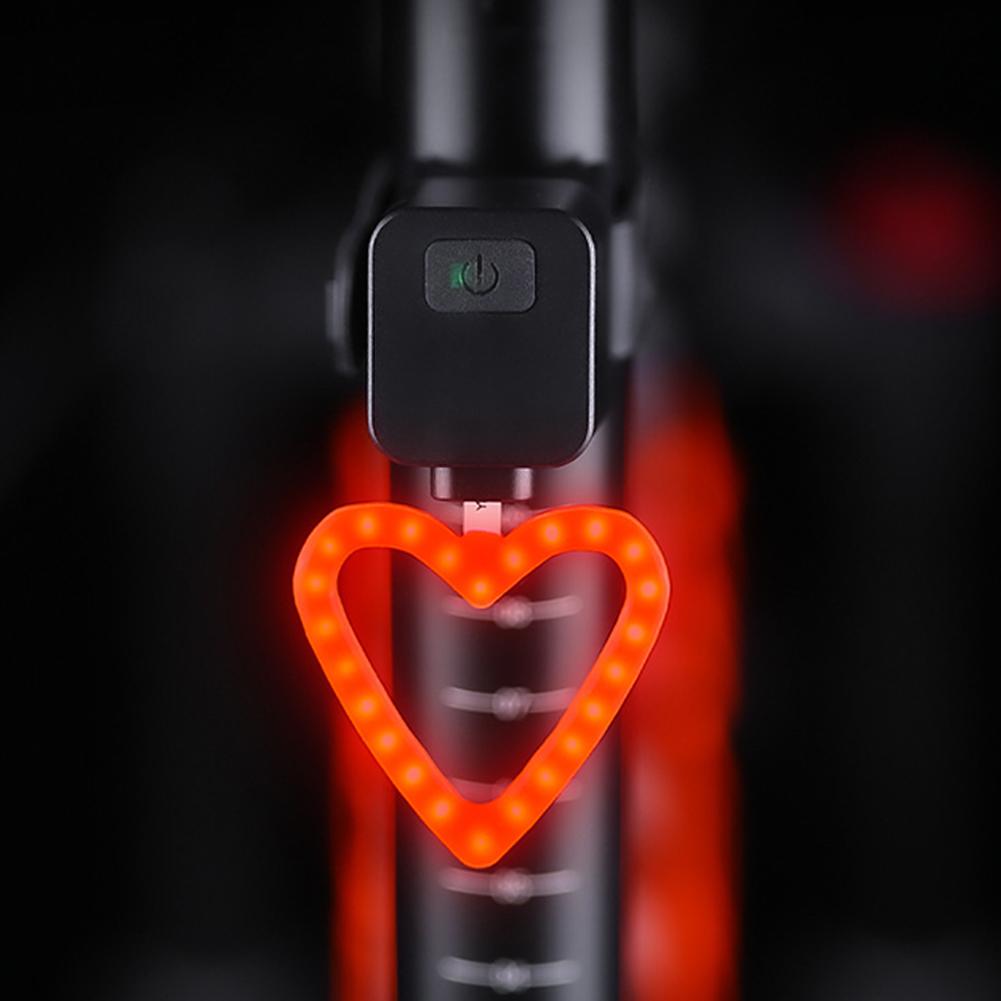 Bike Rear Light Photon Drop Safety Warning Lamp USB Rechargeable LED Motorcycle Taillight Waterproof MTB Road Bike Rear Lamp