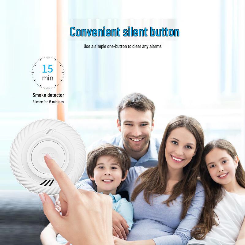 10-Year Battery Smart WiFi Smoke Detector with EN14604 Certification and Tuya Interconnectivity