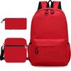 Schulrucksack mit großer Kapazität und Schultergurt; Schüler Drei-teiliges Federmäppchen-Set