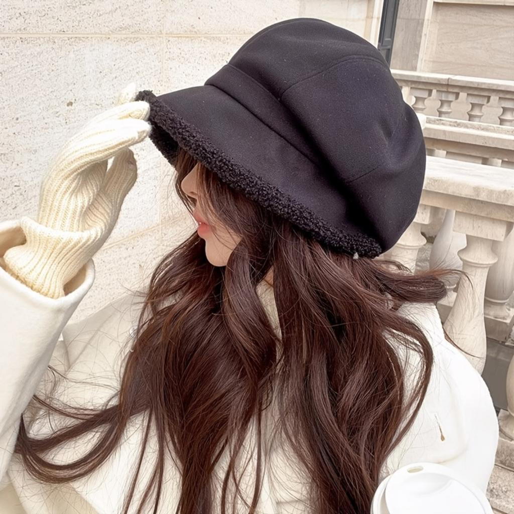 Women's Winter Built-in Ear Muffs and Yarn Cap - Non Elastic, Suitable for Cold Weather, Comfortable Texture Fabric