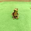 Alloy Zen Meditation Frog Statue Aesthetic Vintage Texture Small Decor for Tea Table Home Office Gift