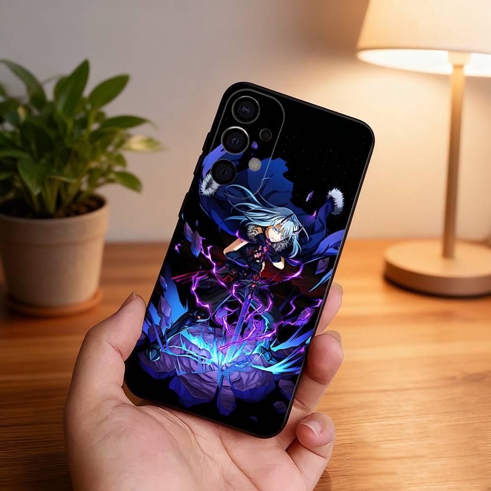 

R-Rimurus T-Tempest Slimes Phone Case For Samsung S25,S24,S21,S22,S23,S30,Ultra,S20,Plus,Fe,Lite,5G Black Cover Samsung S225G
