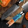 Damascus Steel Santoku Knife 6.7 Inch Vg10 Japanese Chef Knife High Carbon Knives Sushi Meat Fish Sashimi Fruit Tools GRANDSHARP