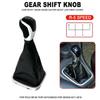 5 Speed Car Gear Shift Knob PU Leather Boot Change Lever Handball Pen Manual Shfiter Gearbox For VW Polo 6R Polo Sedan 2010-2017