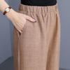 Pantaloni Larghi Estivi Abbigliamento Donna Taglie Forti Casual Larghi Vintage Vita Alta Pantaloni Neri