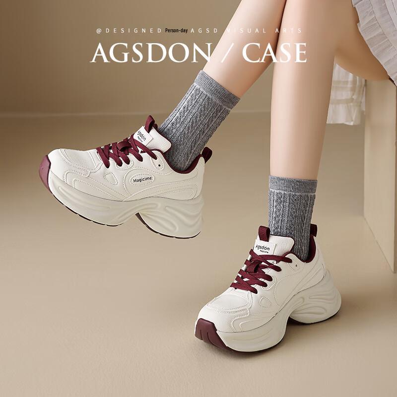 Agsdon Women s Platform Chunky Sneakers EU 36