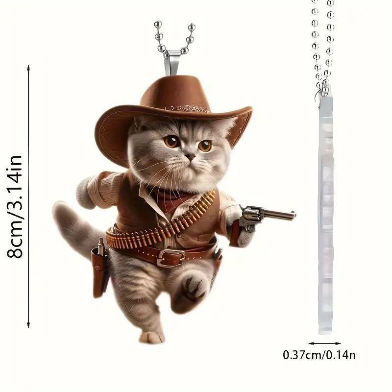 

Прекрасный акриловый кулон в виде кошки для автомобиля, идеально подходящий для персонализации декора вашего транспортного средства