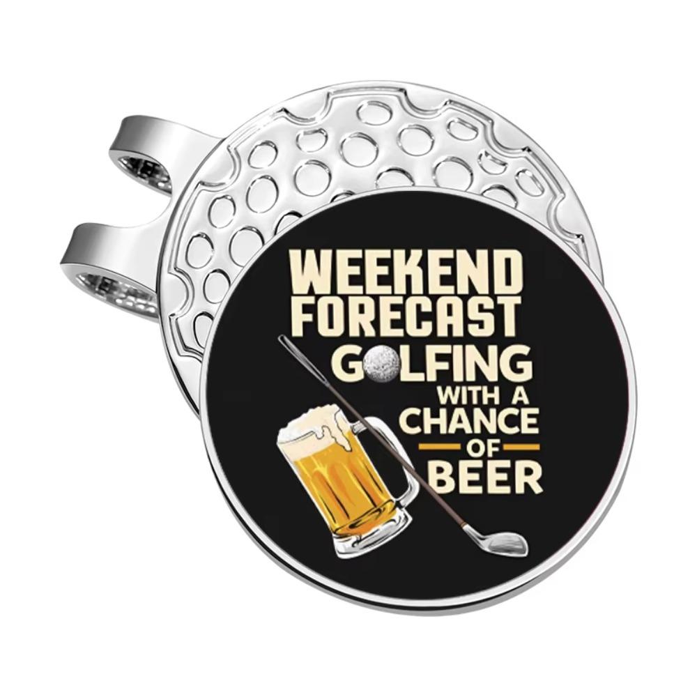 Magnetic Golf Ball Marker Position Marker Golf Cap Clips Funny Golf Hat Clips  Men Women