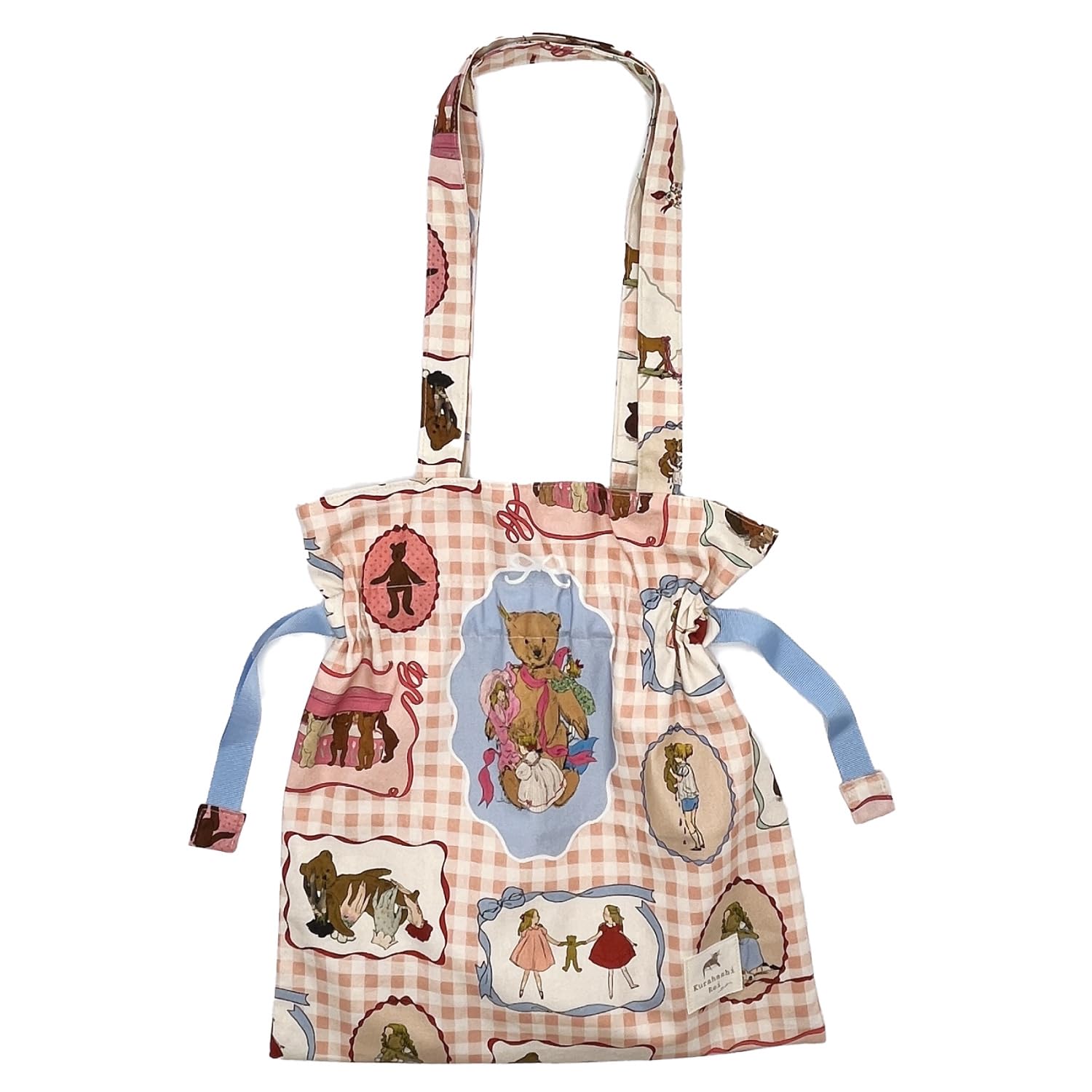 

Kurahashi Rei Сумка-тоут с кулиской, Упаковка из ткани, Сделано из ткани, Милая сумка для тоута, Сумка-мешочек, Медведи, SKRF0815, Япония, Собрано, Сумка, Взрослые, Сумка, Кошелек,