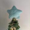 Plush Iron Star for Christmas Tree Elegant Star Christmas Tree Top Stand Ornament Stylish Festival Home Decoration