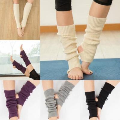 Yoga Knitted Stocking Leg Warmers Woman Thigh Corchet Socks Boot Cover `