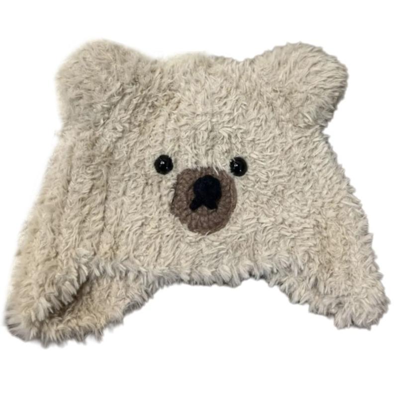 

Kids Bear Hat Lovely Animal Hat Casual Outdoor Headwear Funny Pattern Hat for Fashionable Winter Looks