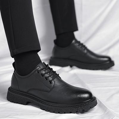 Fashion Classic Senior Herren Oxford Schuhe Herren Formelle Büro Herren Lederschuhe Britischer Stil Schnürschuhe Dicke Sohle Business Abendschuhe