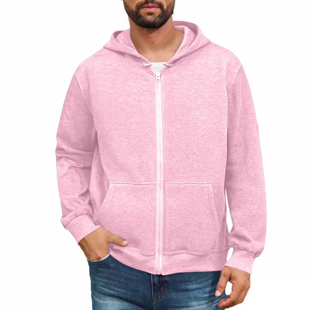 Men Full Zip Up Sweatshirts Long Sleeve Pullover Tops Casual And Tall Jackets With Pockets