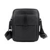 Cross Pattern High-end Stiff Shoulder Bag with Top Layer Grain Leather for Men, Wear-resistant and Scratch Resistant Business Casual Style