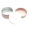 10Pcs Empty Rose Gold Aluminum Tin Cans Screw Top 10g 15g  30g  Candle Spice Tins Cans with Screw Lid Metal Containers