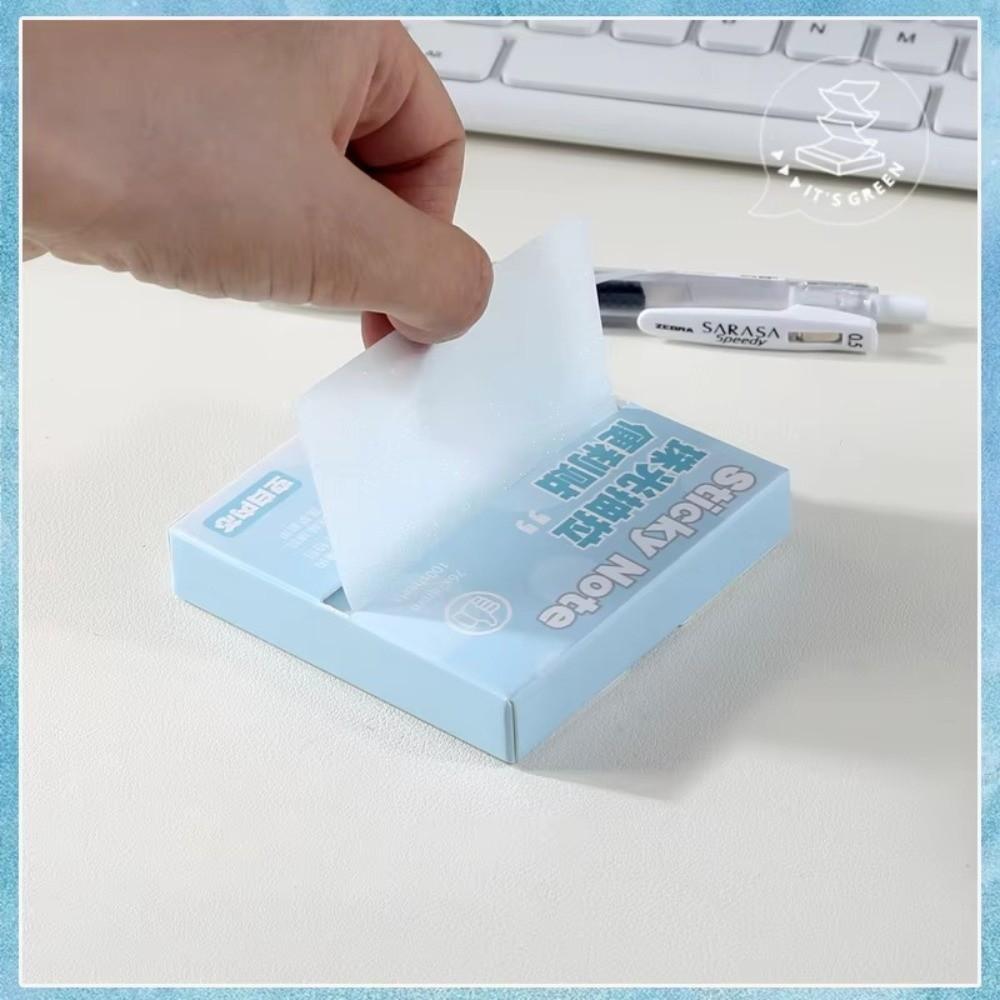 Pull Out Design Memo Pad Paper Translucent Message Stickers Sticky Notes  Office School Stationery