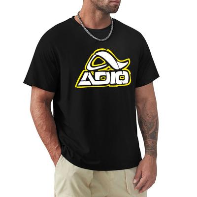 ADIO logo Koszulka koszulki o dużej gramaturze szybkoschnąca koszulka jednolite czarne koszulki męskie