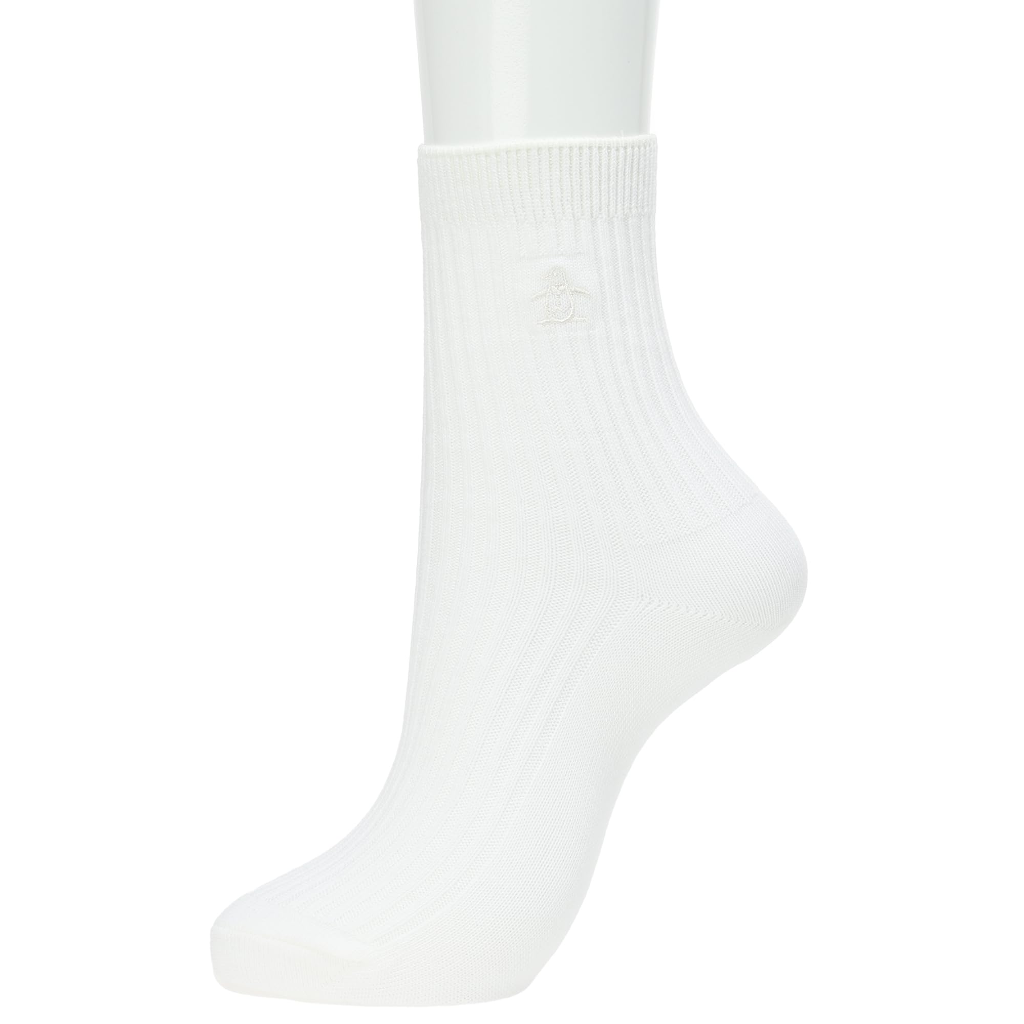 

Munsingwear MGCXJB00 WH00 Гольф Классическая Короткая Длина с Антибактериальными и Устойчивыми к Запаху Носками, Дизайн с Одной Точкой, (белый)