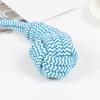 Dog Cotton Rope Toy Rope Knot Ball Chew Toy Interactive Tug-of-War Rope Toy with Grip Ring for Dogs Teeth Cleaning Boredom Relief