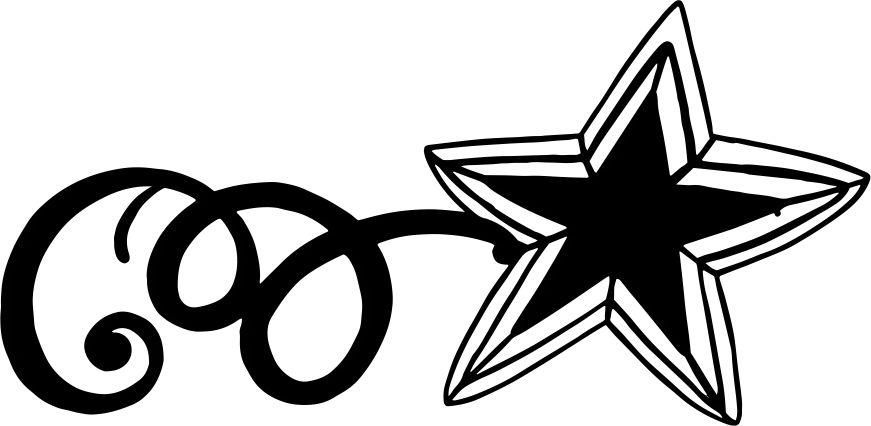 Printtoo Scrap-booking Star & Swirls Design Square Wooden Rubber Stamp Diary Card-2 x 2