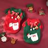 Dog Christmas Clothes Elk Santa Claus Dog Cats Coat Hoodies Winter Thickened Padded Warm Pet Clothes Christmas Dogs Costume