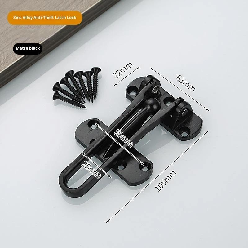 1PCS Anti-theft Buckle Door Buckle Door Bolt Door Lock Buckle Hasp Door Anti-lock Buckle Household Thickening Mute Anti-rust