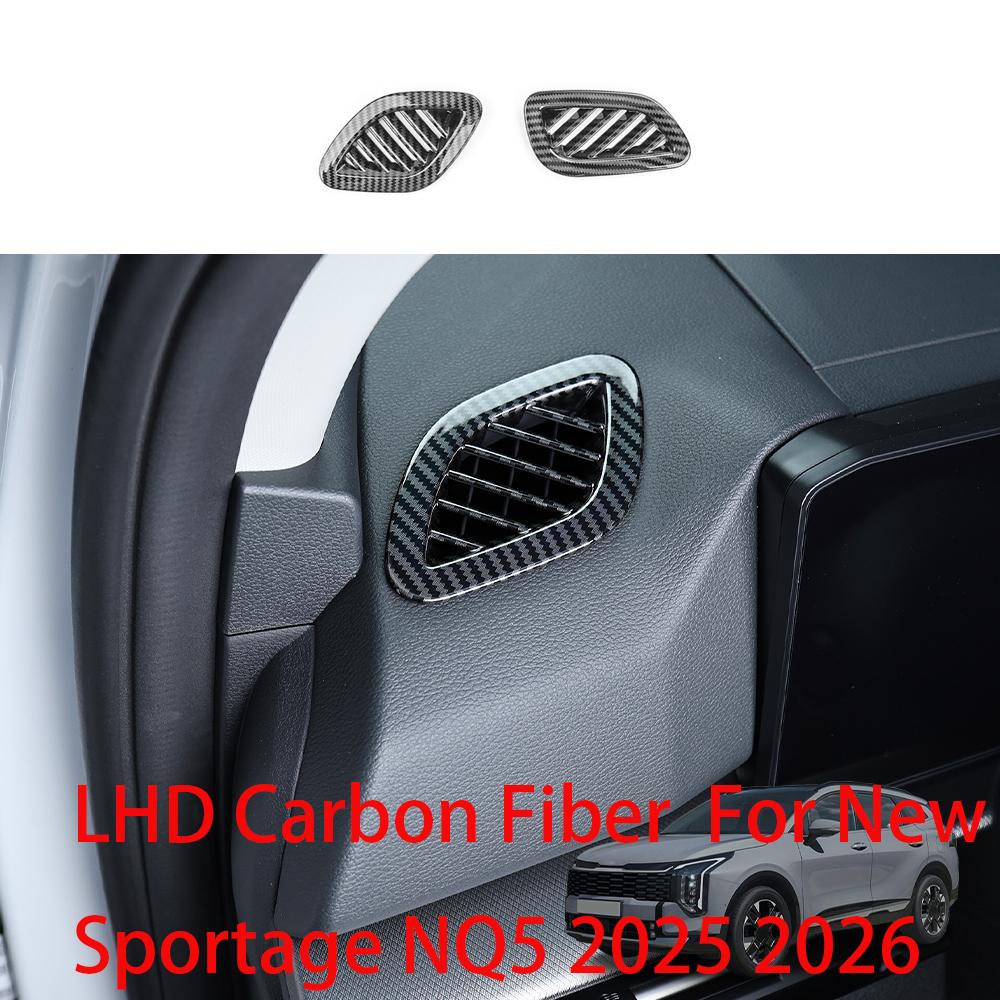 

For Kia New NQ5 Sportage 2026 Accessories Carbon Fiber Central Console Gear Shift Window Button Rearview Mirror Cover Trim
