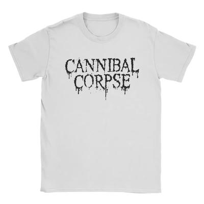 Męski T-shirt Cannibal-Corpse-Logo Unikalny T-shirt z czystej bawełny z krótkim rękawem T-shirty z okrągłym dekoltem Top na imprezę