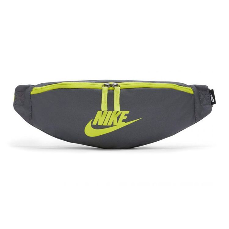 

Nike Heritage Hip Bag Unisex Bags Gray Yellow Green BA5750-068 Gray Yellow Green