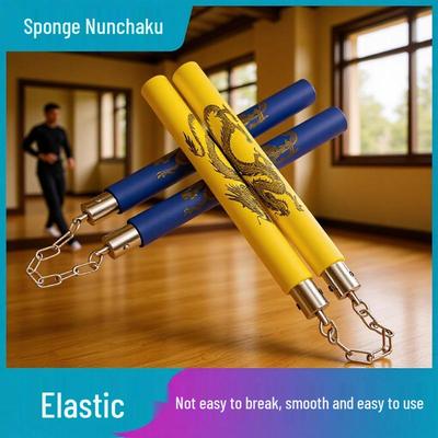 Nunchaku Burete PVC pentru Începători - Bețe Multi-color pentru Practica Artelor Marțiale Taekwondo