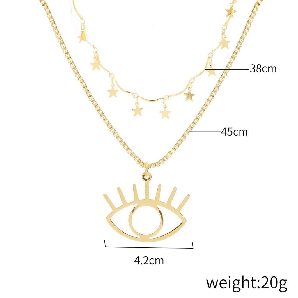 Multi-layer Crystal Pendant Necklace Women's INS Beautiful Elegant Design Versatile Daily Wear Fashion Neck Jewelry