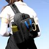 Fishing Bag with Rod Holder Waterproof Nylon Fishing Accessories Sling Bag Lightweight Outdoor Hiking Hunting Fishing Gear Single