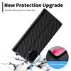 Etui For Samsung Z Fold6 Carbon Fiber Magnetic Flip Case on for Samsung Galaxy Z Fold3 Fold5 Fold 4 5G Soft Leather Wallet Funda