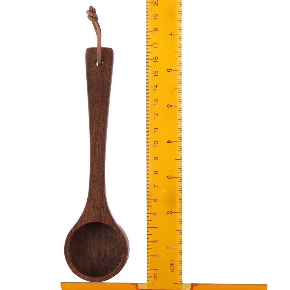Walnut Wooden Coffee Spoon Durable Measuring spoon Teaspoon  for Measuring Coffee Beans