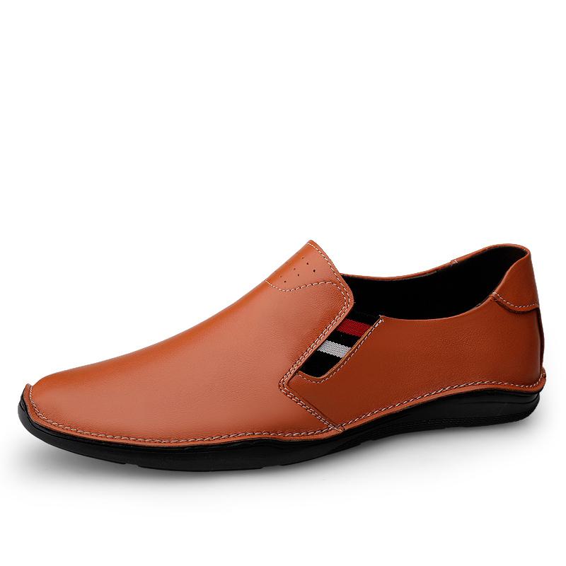 

2022 Новейшие мужские повседневные туфли из натуральной коровьей кожи, мужские лоферы, мокасины, балетки для мужчин, слипоны, деловая мужская обувь, обувь для вождения 42