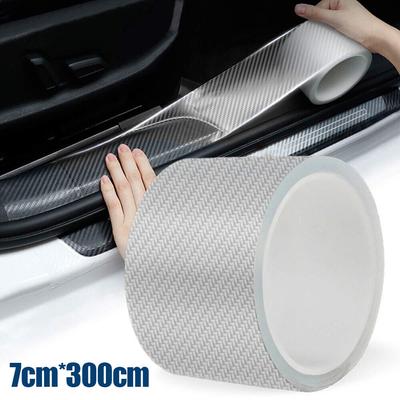 300cmx7cm Auto Nálepka na ochranu dverí auta z uhlíkových vlákien